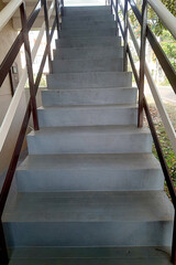 Stairway Made of Concrete Slabs