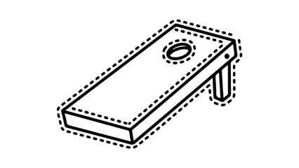 Open book outline icon with transparent background