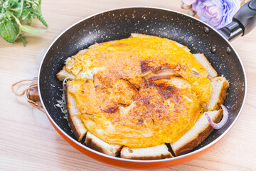 食パンで作るピザ　