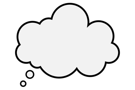 thinking bubble cloud