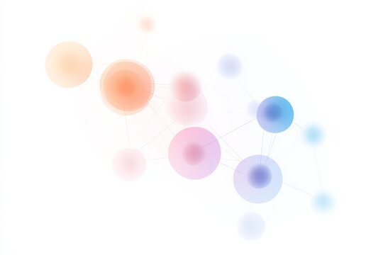 Abstract visualization of machine learning clustering techniques for data analysis