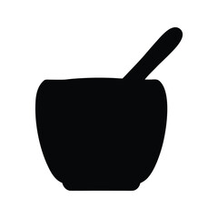 Download mortar and pestle vector graphic for herbal medicine preparation and cooking needs today