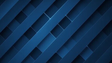 Abstract Blue Geometric Background with Overlapping Rectangles and Subtle Lighting Effects for Modern Design Projects