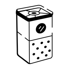 A sketchy style icon showing an air purifier
