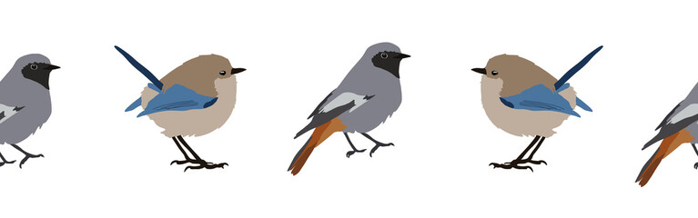 Bird con border. Bird feather silhouette symbol. Bird border isolated on a white background