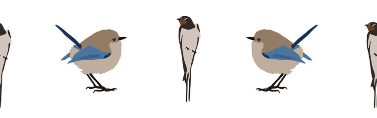 Bird con border. Bird feather silhouette symbol. Bird border isolated on a white background