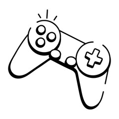 A hand drawn style icon showing smart gaming

