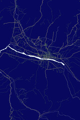 Taloqan - Afghanistan Neon Aura Maps