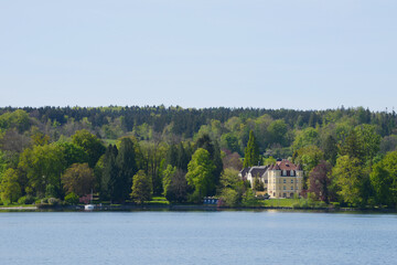Obraz premium Starnberger See, Schloss Garatshausen