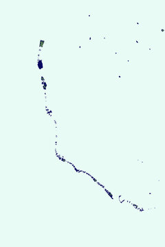 Thinadhoo - Maldives Neon Aura Maps