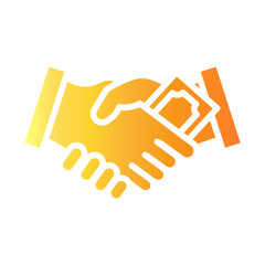 handshake Gradient icon