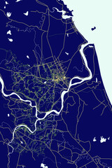 Vinh - Vietnam Neon Aura Maps