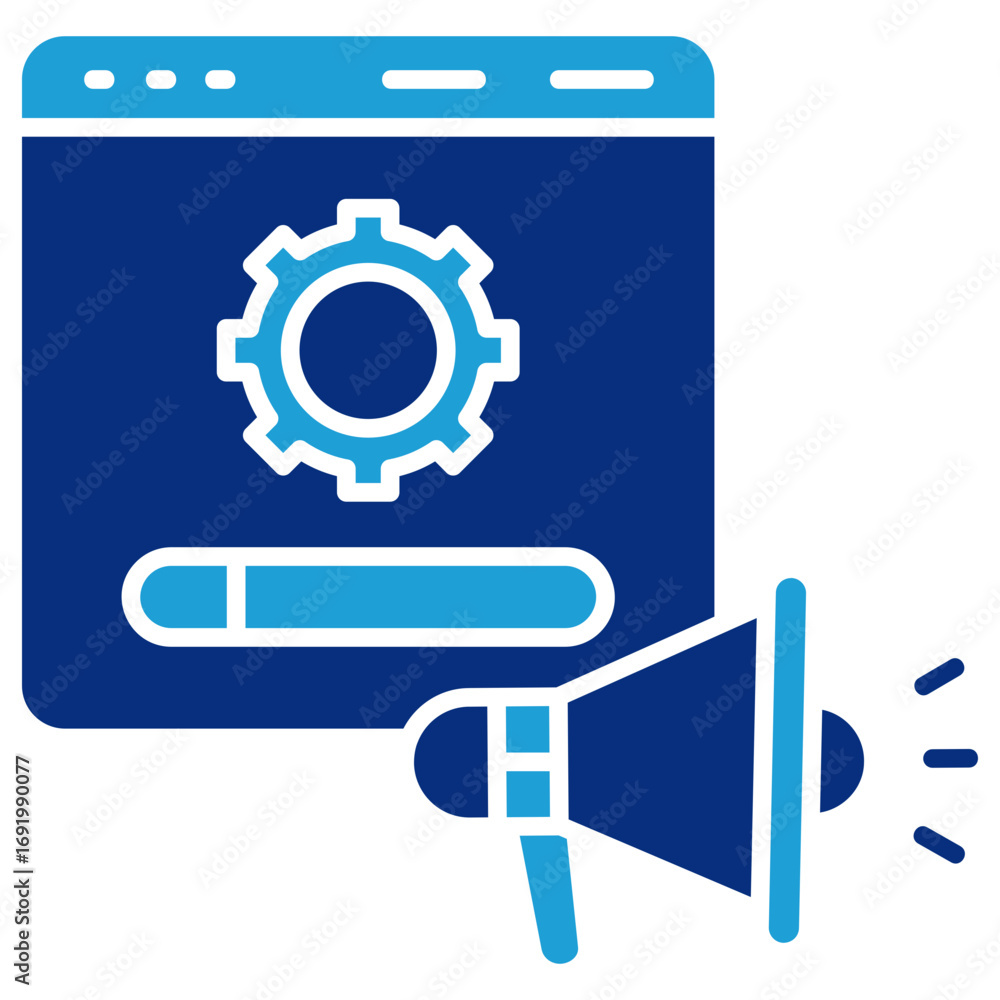 Poster sem ads icon element for design