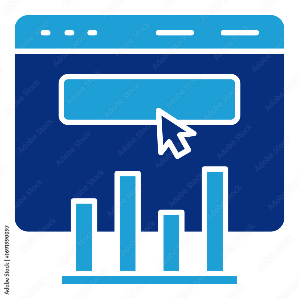 Poster ctr rate icon element for design