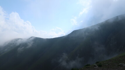 clouds over mountain