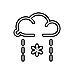 sleet icon vector design template elegant style