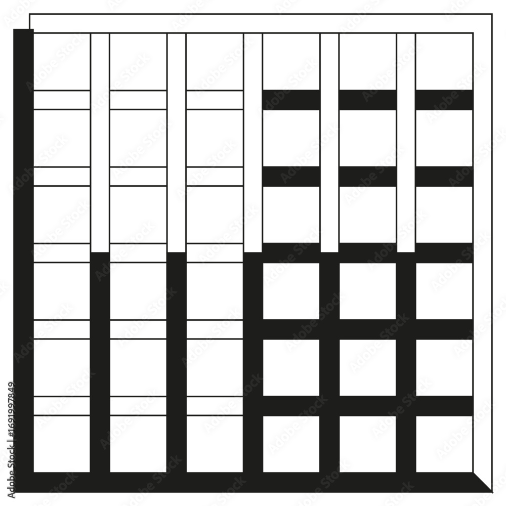 Poster grid pattern lines. geometric square texture. abstract graphic element. vector modern background. ep