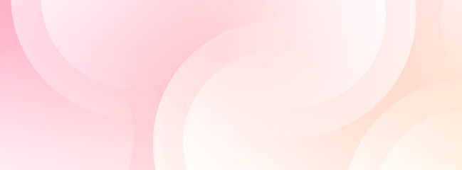 Modern abstract banner background featuring soft flowing curves with a subtle pink and cream gradient