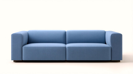 Obraz premium Modern Two-Seater Sofa in Powder Blue