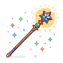 Crisp Create Bold Stroke Pixel Magic Wand Backg Professional Photo