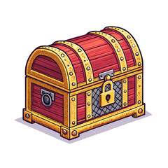 Showcasing Create Bold Stroke Pixel Treasure Chest Stunning Creative Visual
