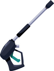 Pressure washer spray gun nozzle for cleaning vehicles, buildings, and other surfaces with high pressure water jet
