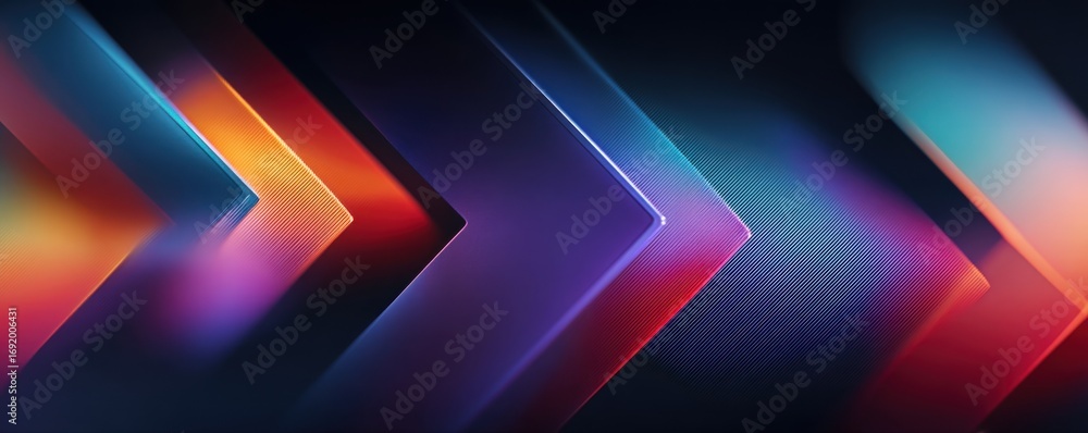 Aufkleber abstract colorful gradient arrows creating a futuristic and modern design