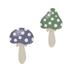 Halloween celebrations, trick and treat, mushrooms