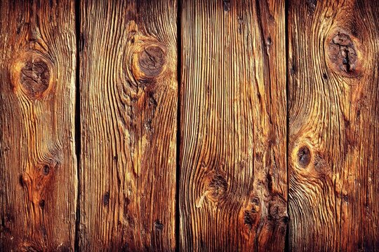 Aged wooden planks with rich tones and knots