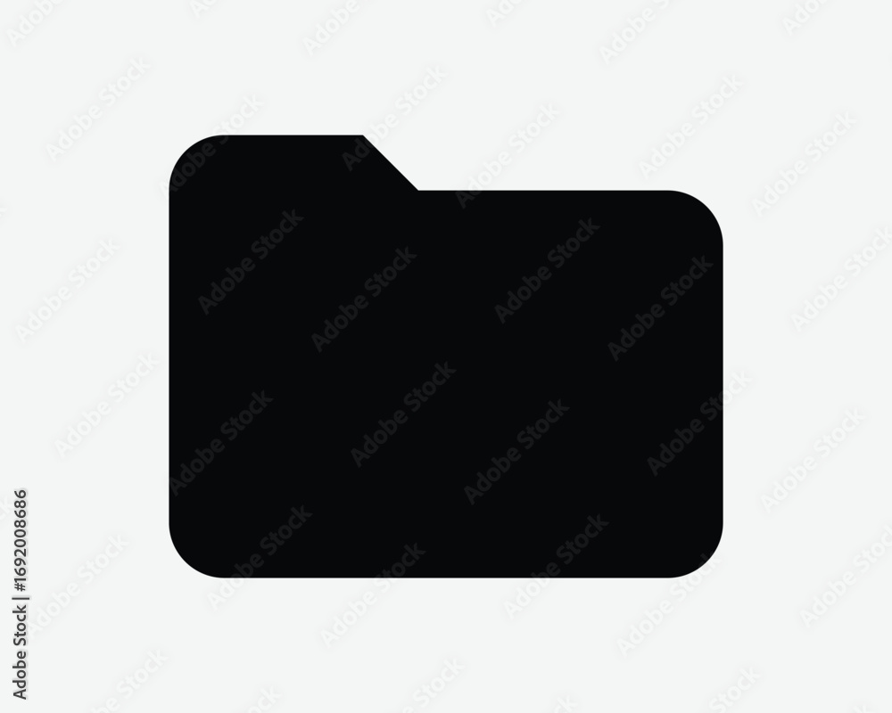Poster folder solid black shape icon. silhouette sign of computer document file symbol. save doc technology