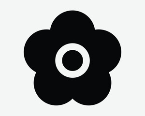 Flower Petal Icon Floral Plant Bloosom Daisy Spring Summer Daisy Design Botany Botanical Ornament Daisy Bloom Decoration Decorative Garden Symbol Sign