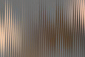 Fototapeta premium Illustration of textured glass with vertical ribbed pattern and soft light