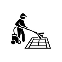 Tennis Court Cleaning Icon