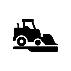 Wheel loader machine icon