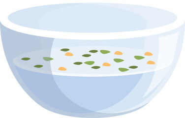 Refreshing tarator, a cold soup made with yogurt, cucumbers, dill, garlic, and walnuts, served in a glass bowl