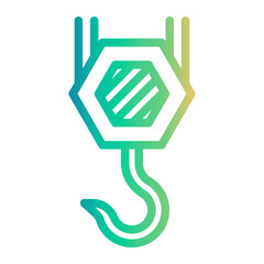 hook Line Gradient Icon
