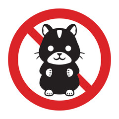 ハムスター禁止マーク