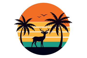 silhouette of a girl on the beach