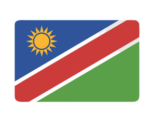 Fototapeta premium namibia flag icon