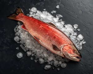 red salmon fish isolated