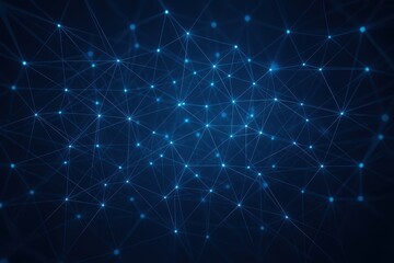 Interconnected Digital Network: This image encapsulates a vast, intricate digital network, with points of light forming a web of connections.