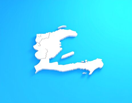 3D map of Hispaniola