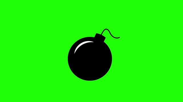 firecracker bomb dynamite explosive icon animated firecracker bomb dynamite explosive 4k green screen looping croma