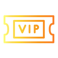 VIP Line Gradient Icon