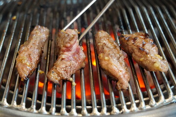 Korean Charcoal Grilled Meat, Traditional Cuisine