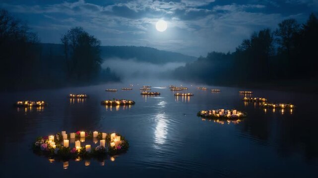 Midsummer Slavic River Ritual