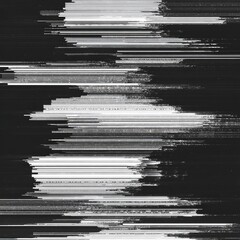 Abstract monochrome image with layered, distorted horizontal lines