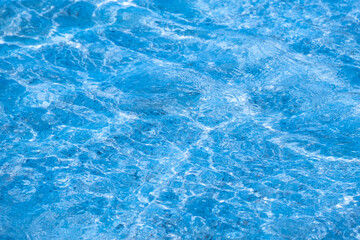 Top view beach sand background for summer vacation concept. Beach nature and summer seawater with sunlight light sandy beach Sparkling sea water 