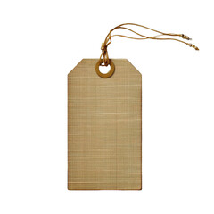 Blank Brown Tag for Labeling or Pricing in Retail Settings