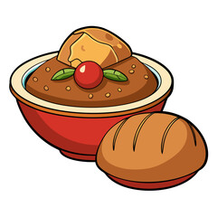 illustration of a delicious cake